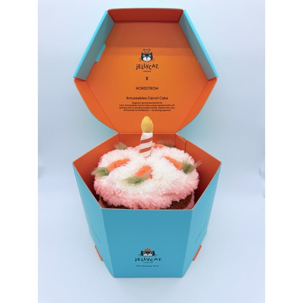 Jellycat Amuseables Carrot Cake (Chicago In Store Exclusive) New with Tags